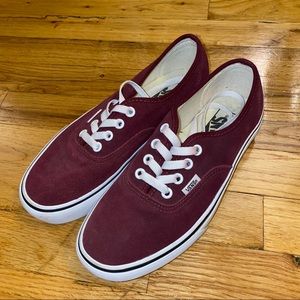 Like new maroon vans